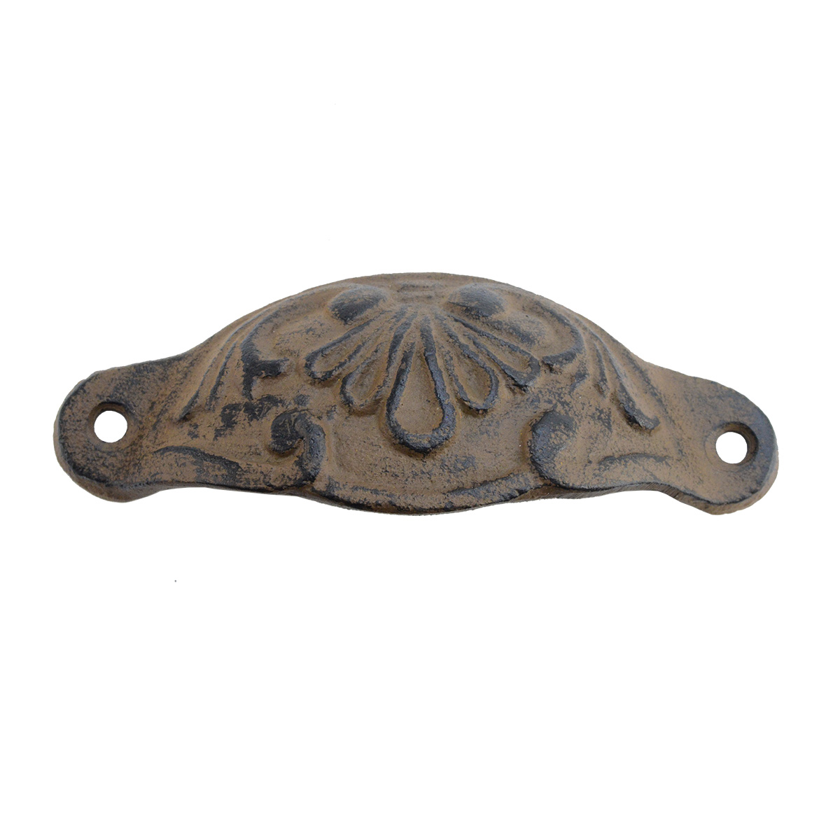 Fancy Brown Cast Iron Vanity Knob Dresser Drawer Pull Bin Handle