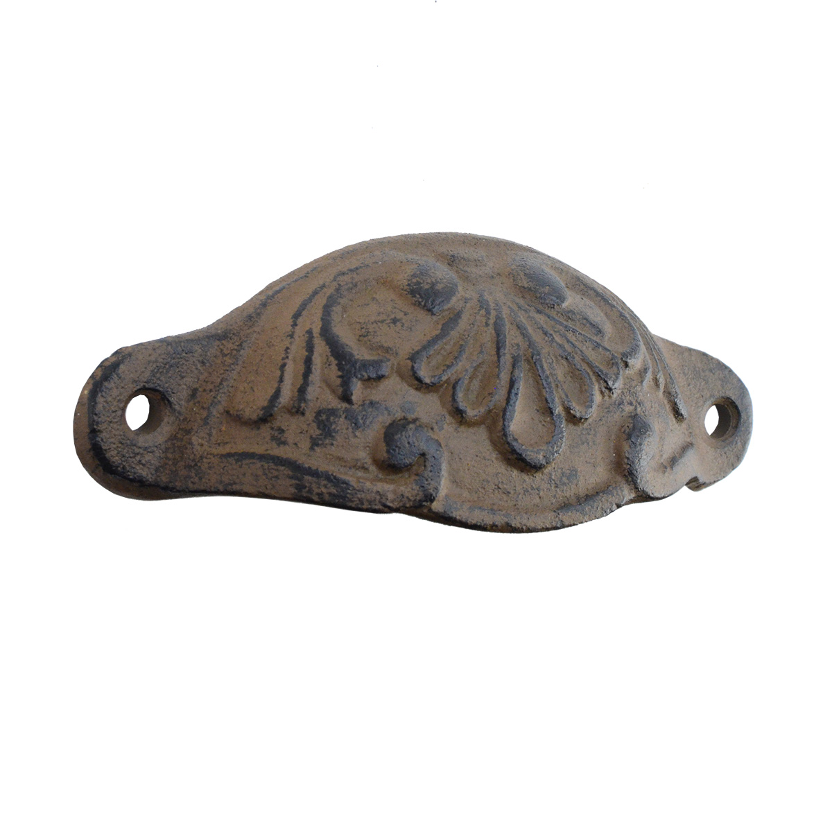 Fancy Brown Cast Iron Vanity Knob Dresser Drawer Pull Bin Handle