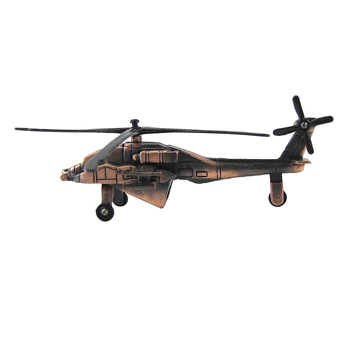 Diecast Army Apache 64 Helicopter Model Die Cast Pencil Sharpener Military Gift