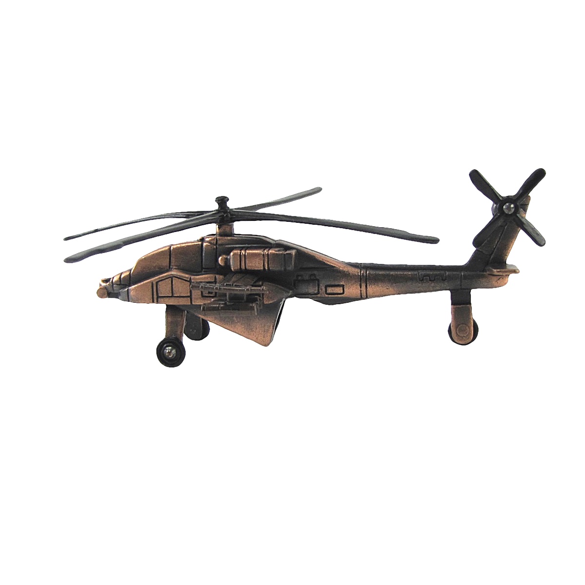 Diecast Army Apache 64 Helicopter Model Die Cast Pencil Sharpener Military Gift