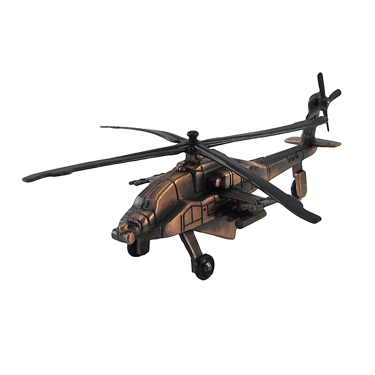 Diecast Army Apache 64 Helicopter Model Die Cast Pencil Sharpener Military Gift
