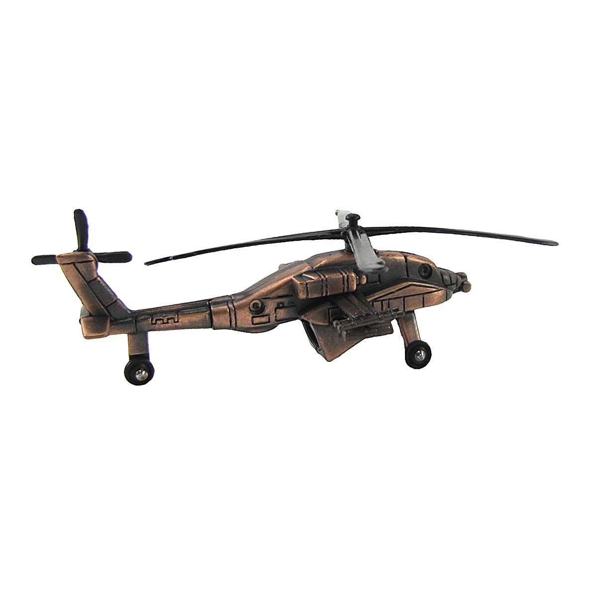 Diecast Army Apache 64 Helicopter Model Die Cast Pencil Sharpener Military Gift