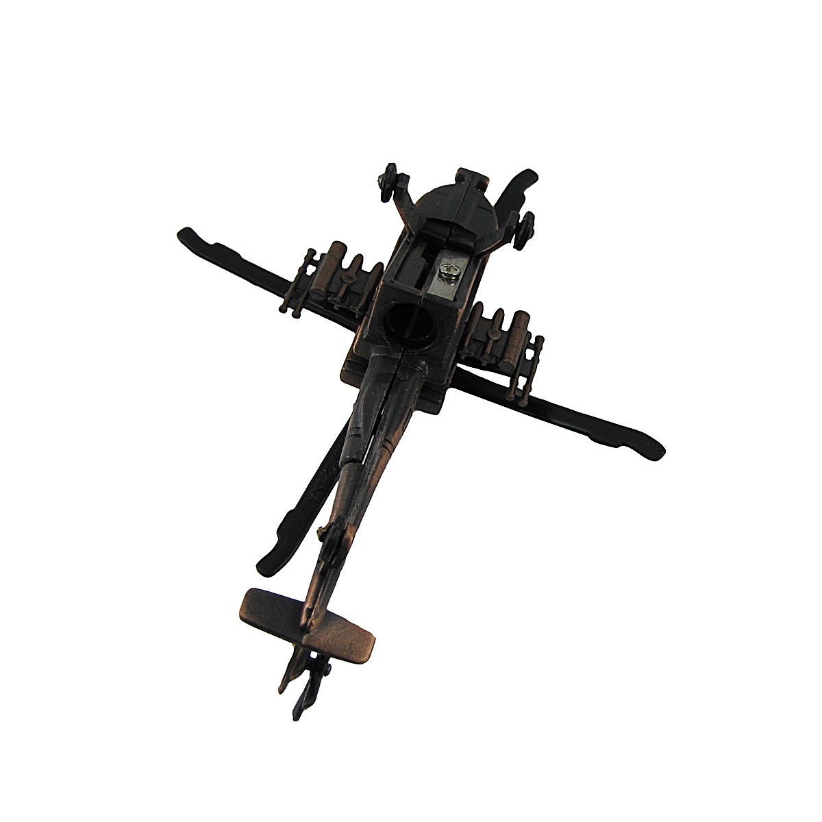 Diecast Army Apache 64 Helicopter Model Die Cast Pencil Sharpener Military Gift